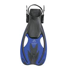 Pro Blue Wizard Kids Mask, Fin, Snorkel Gear w/Bag Blue L/XL (3-7)